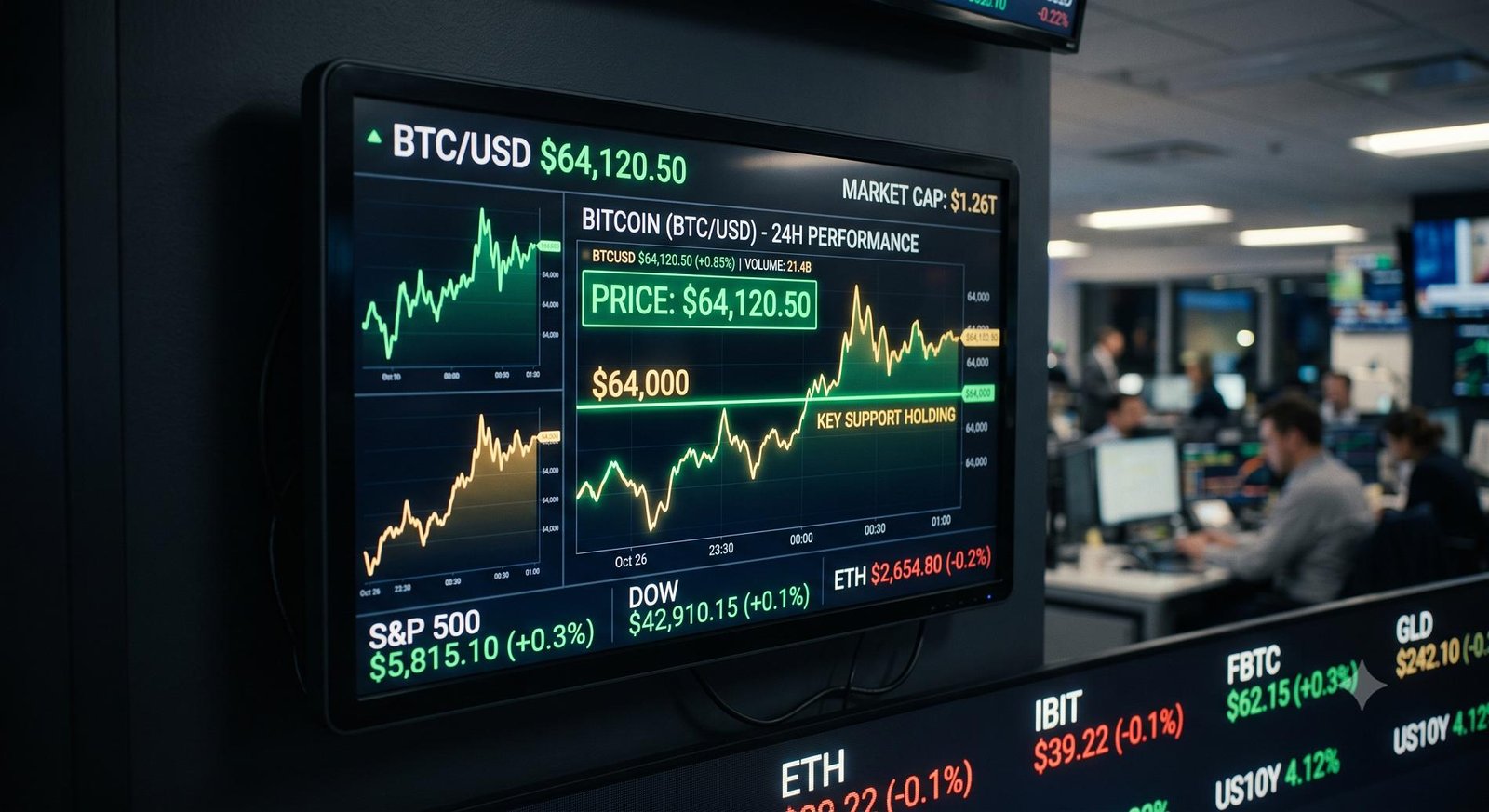 Bitcoin Holds $64K as Spot ETF Inflows Counter Weak Sentiment
