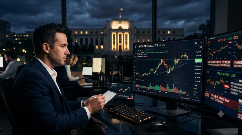 Bitcoin Holds Near $63,000 as Markets Await Fed Rate Decision