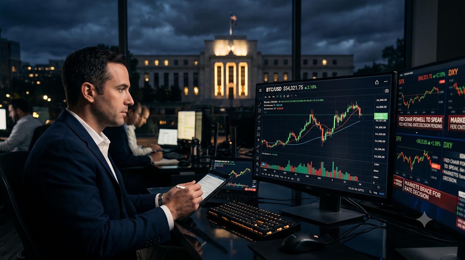 Bitcoin Holds Near $63,000 as Markets Await Fed Rate Decision