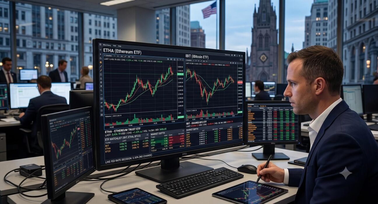 Ethereum ETF Inflows Beat Bitcoin as Institutions Rebalance Portfolios