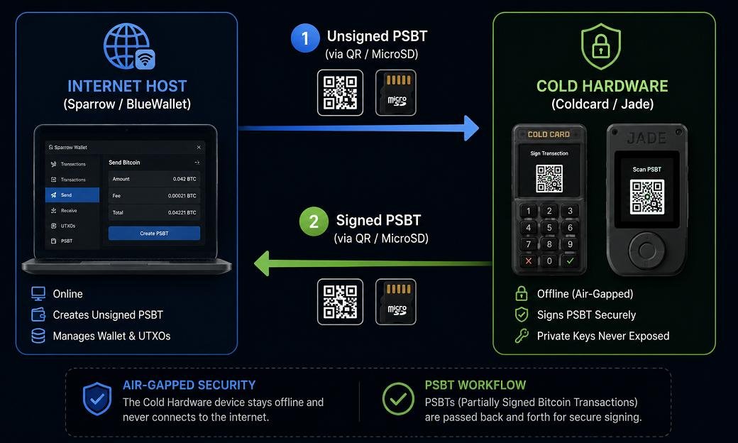 Air-Gapped PSBT Execution