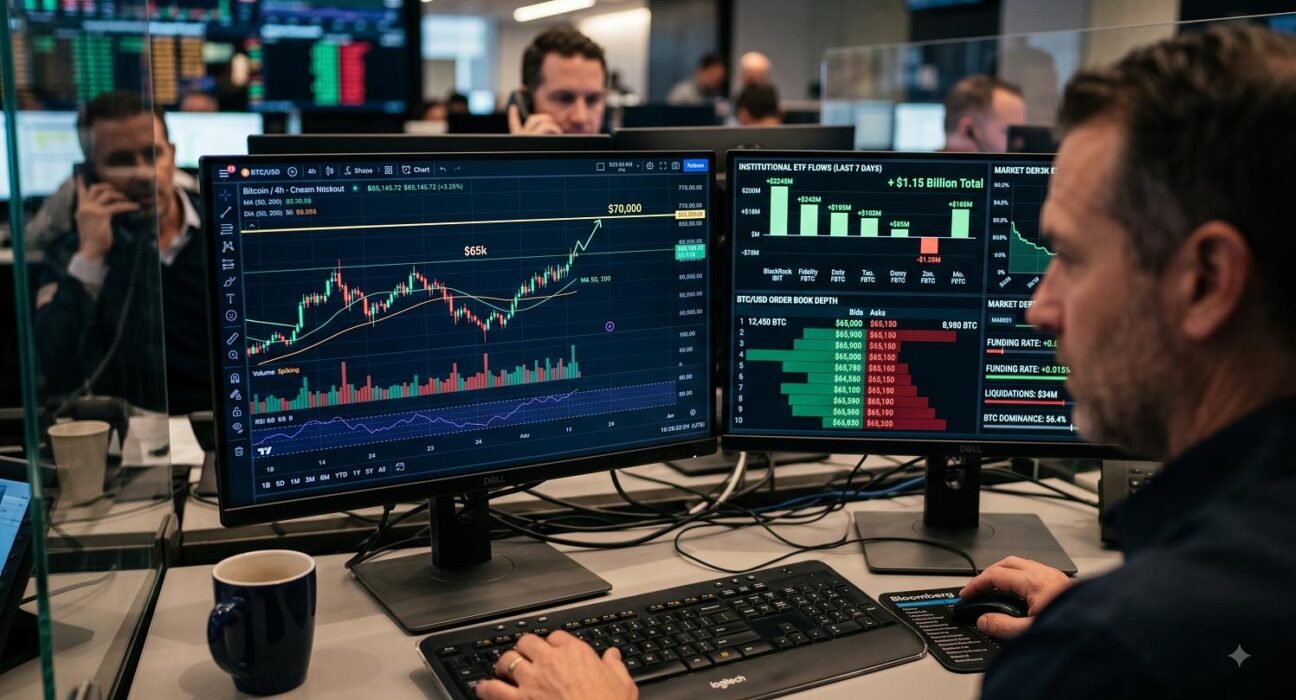 Bitcoin Struggles Below $65K